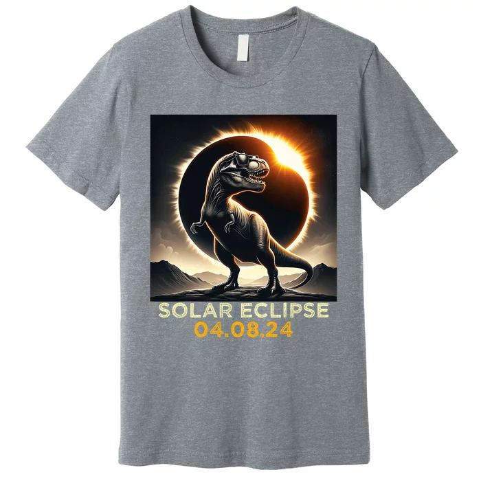 Total Solar Eclipse Trex April 8 2024 America Solar Eclipse Premium T-Shirt