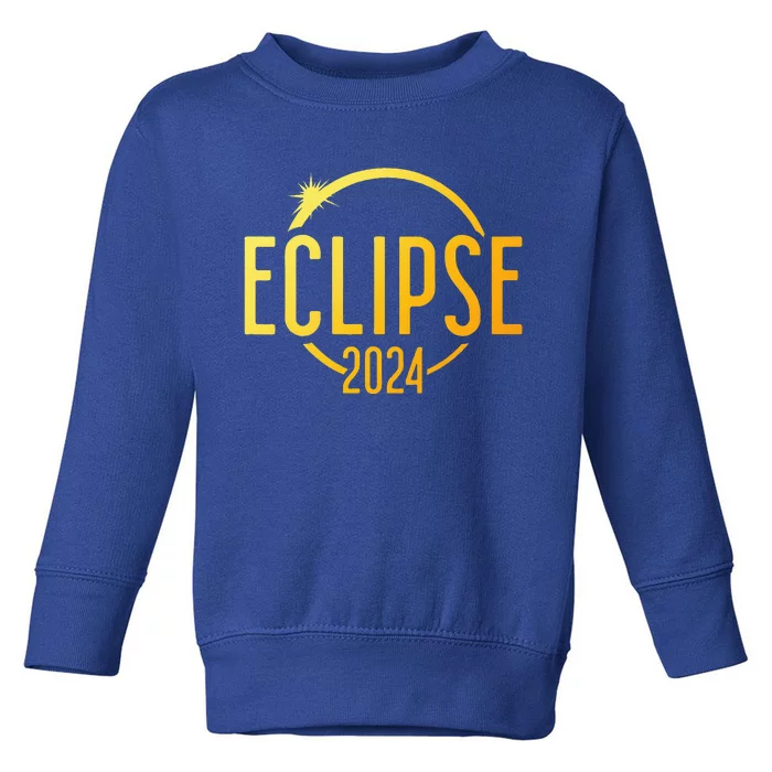 Total Solar Eclipse 4.08.24 Toddler Sweatshirt