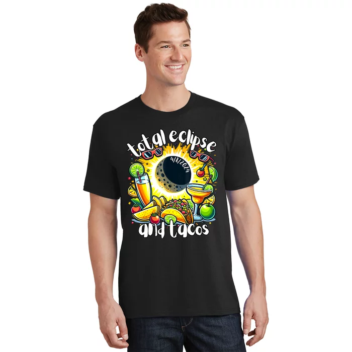 Total Solar Eclipse And Tacos 8th April 2024 T-Shirt