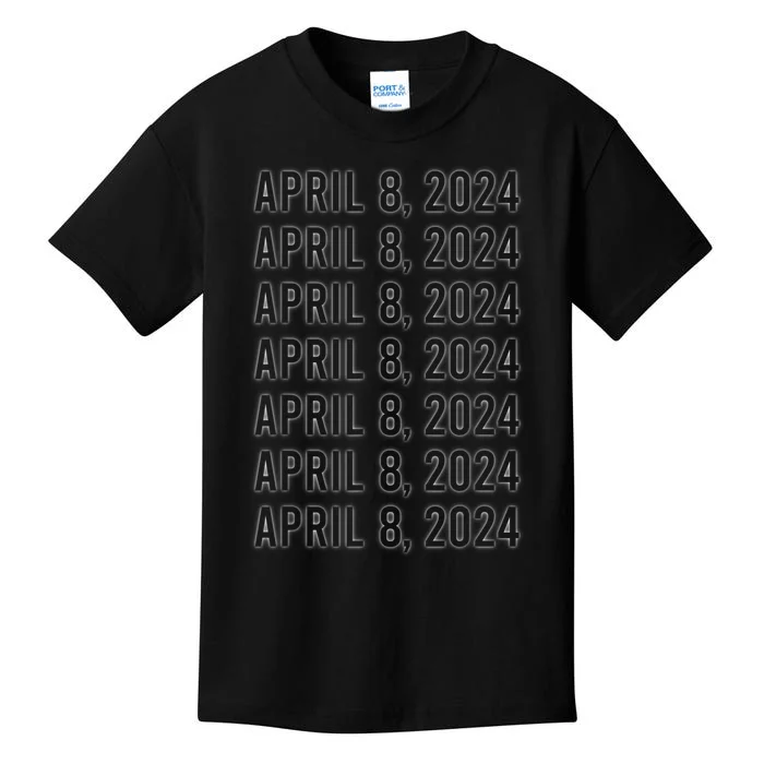 Total Solar Eclipse April 8 2024 Totality Kids T-Shirt