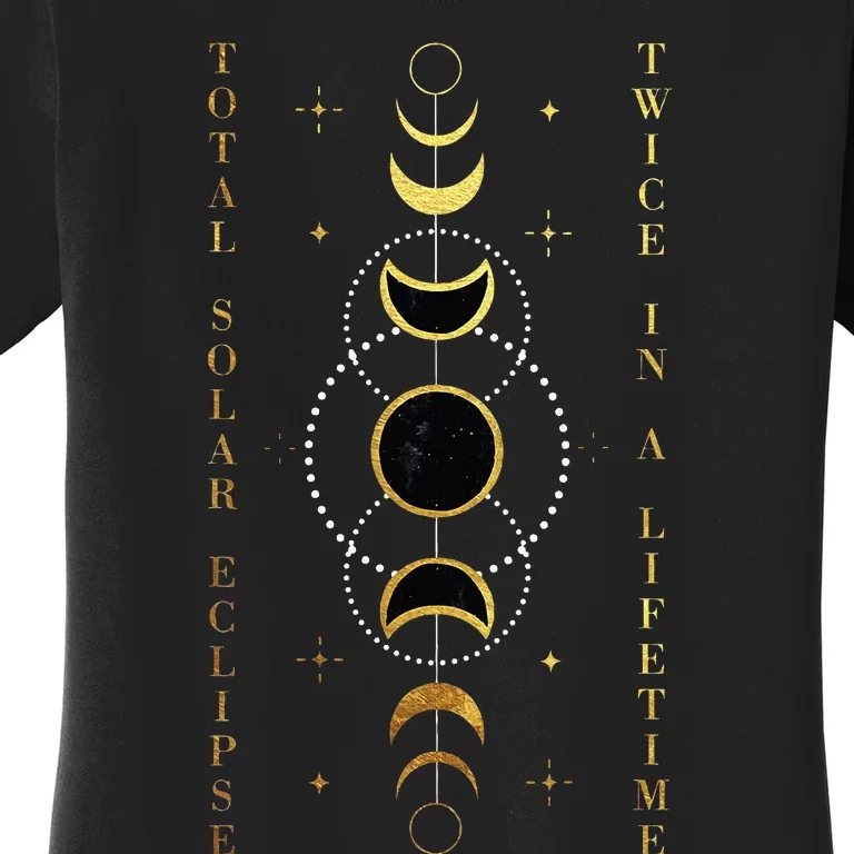 Total Solar Eclipse Twice In Lifetime April 08 2024 Women's T-Shirt