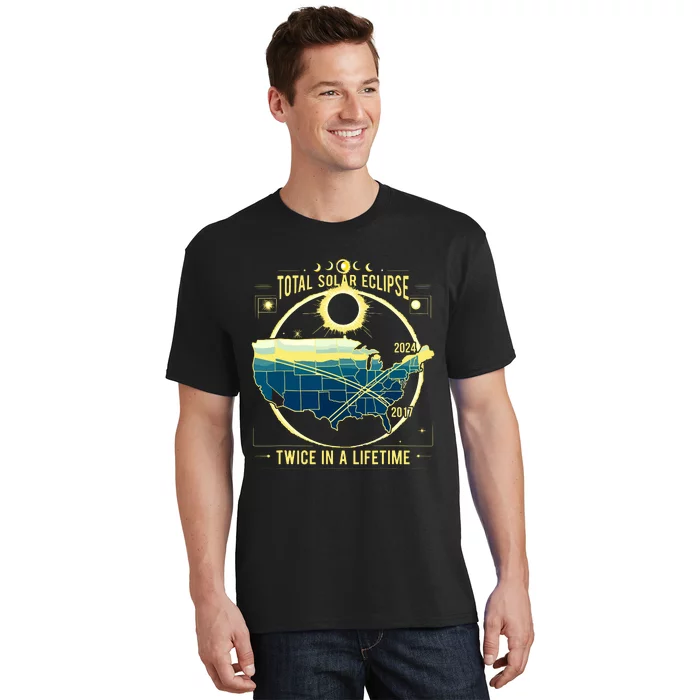 Total Solar Eclipse Twice In A Lifetime 2024 T-Shirt | TeeShirtPalace