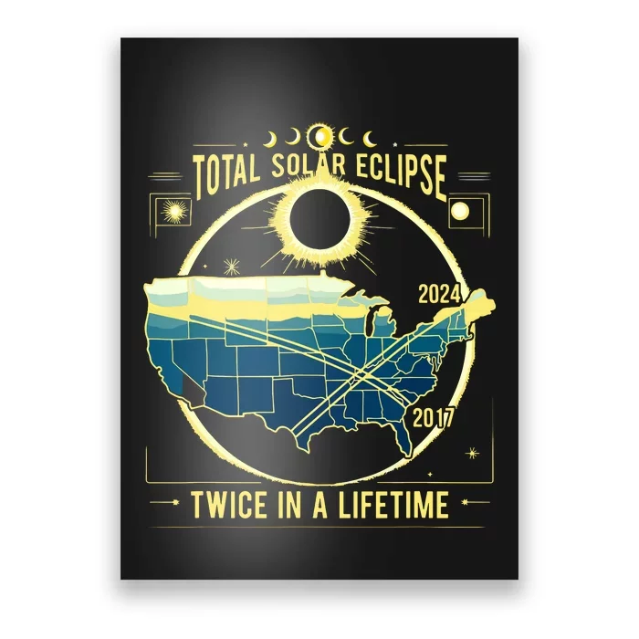 Total Solar Eclipse Twice In A Lifetime 2024 Poster