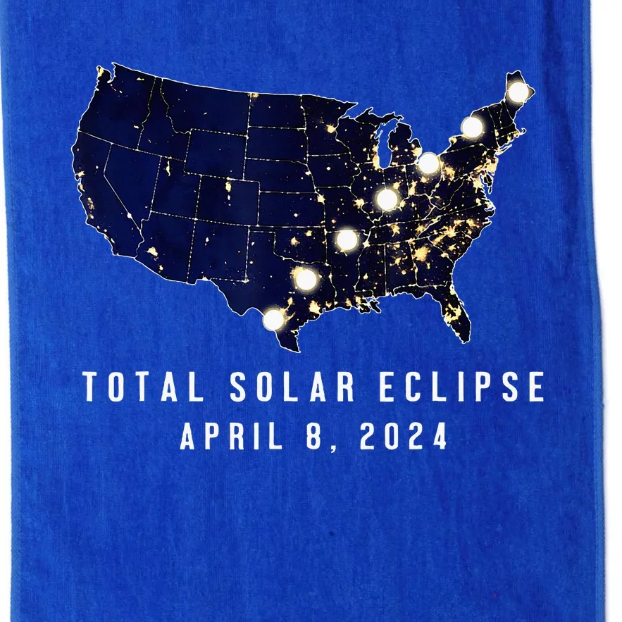 Total Solar Eclipse Map Of The Usa 4.08.2024 Platinum Collection Golf Towel