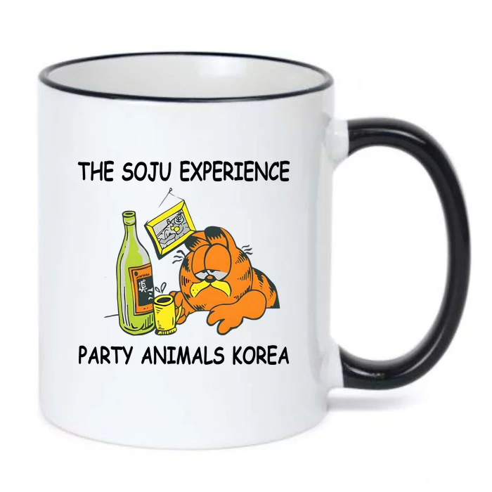 The Soju Experience Party Animals Korea Black Color Changing Mug