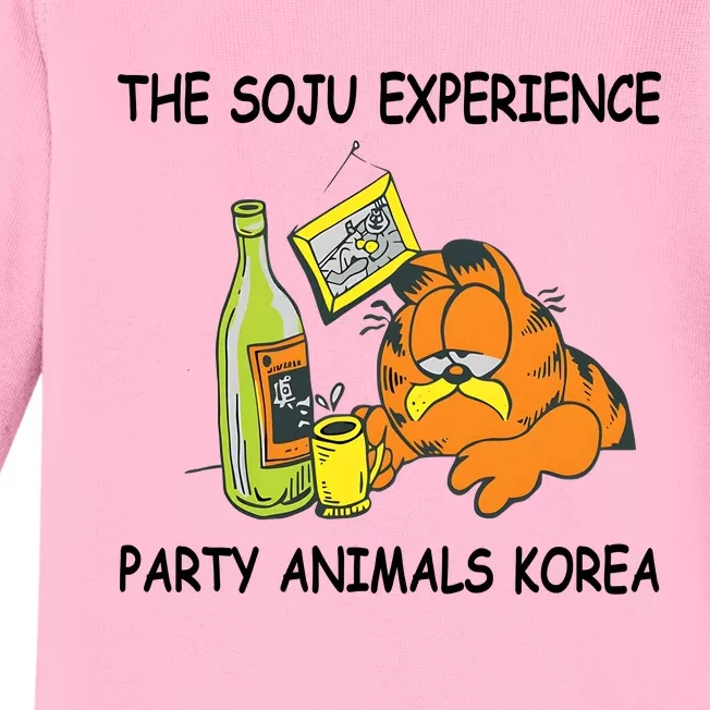 The Soju Experience Party Animals Korea Baby Long Sleeve Bodysuit