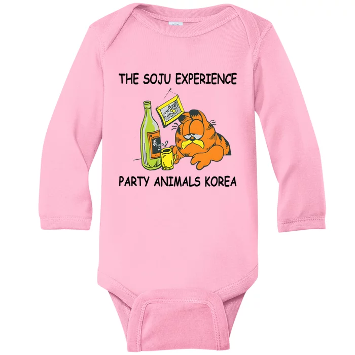 The Soju Experience Party Animals Korea Baby Long Sleeve Bodysuit