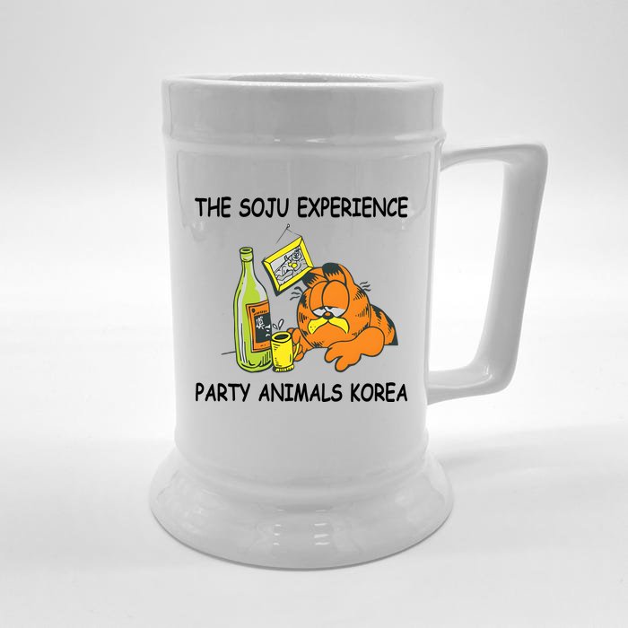 The Soju Experience Party Animals Korea Front & Back Beer Stein