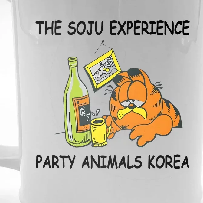 The Soju Experience Party Animals Korea Front & Back Beer Stein