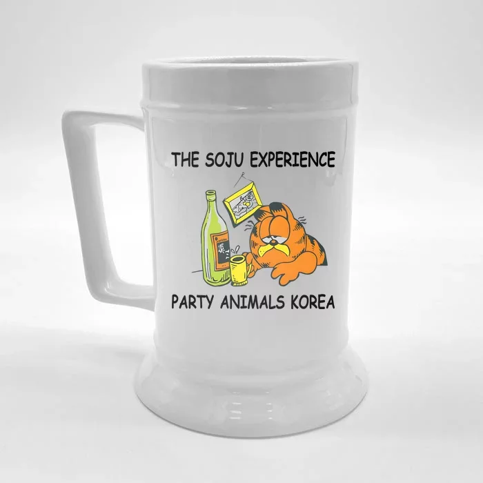 The Soju Experience Party Animals Korea Front & Back Beer Stein