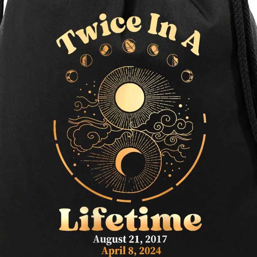 Total Solar Eclipse Drawstring Bag