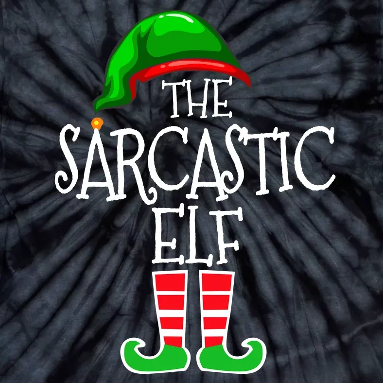 The Sarcastic Elf Matching Christmas Tie-Dye T-Shirt