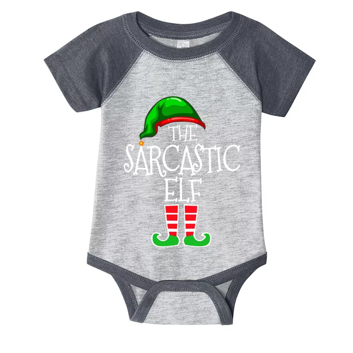 The Sarcastic Elf Matching Christmas Infant Baby Jersey Bodysuit