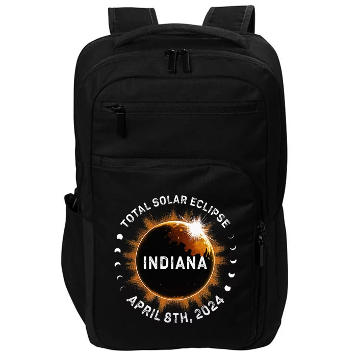 Total Solar Eclipse Path of Totality April 8th 2024 Indiana Impact Tech Backpack