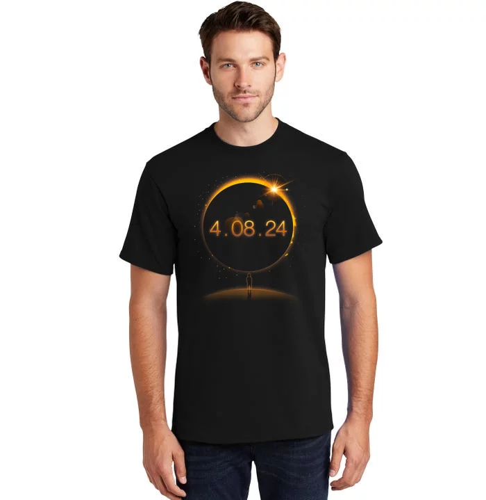 Total Solar Eclipse April 8 2024 Tall T-Shirt