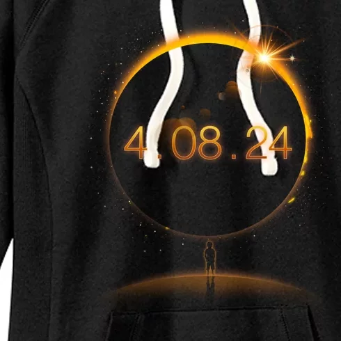 Total Solar Eclipse April 8 2024 Women's Fleece Hoodie