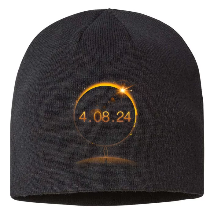 Total Solar Eclipse April 8 2024 8 1/2in Sustainable Knit Beanie