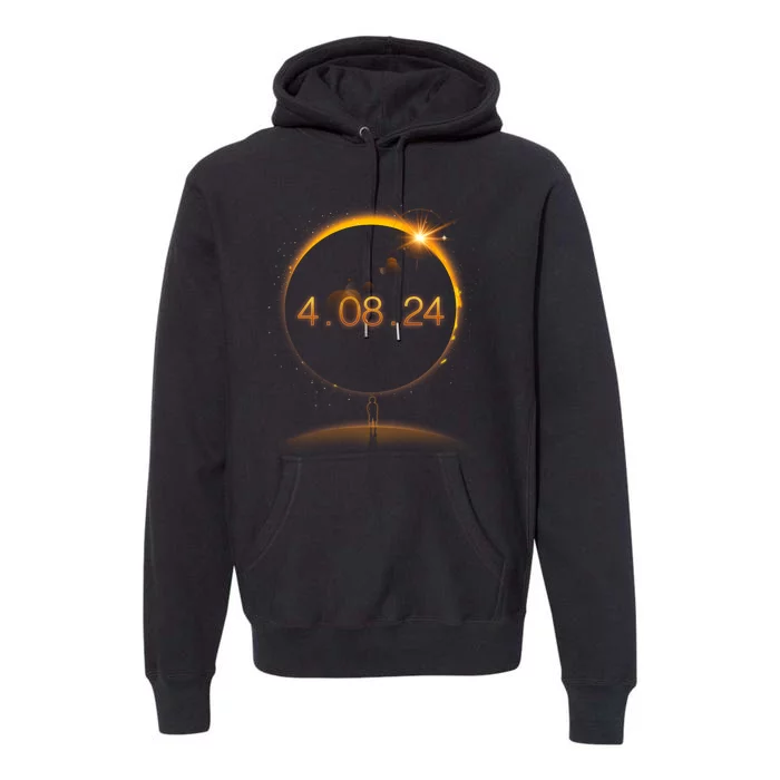 Total Solar Eclipse April 8 2024 Premium Hoodie