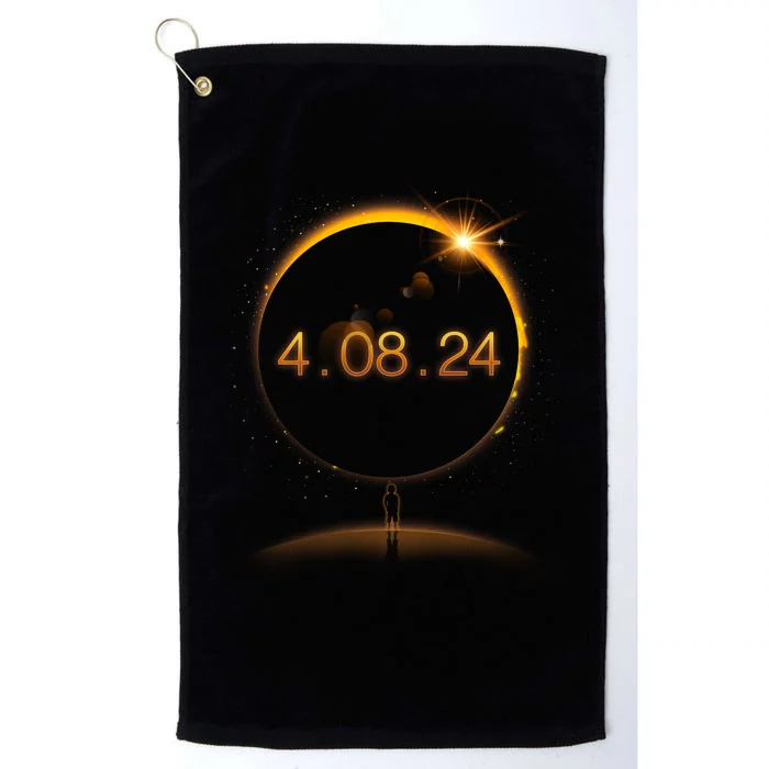 Total Solar Eclipse April 8 2024 Platinum Collection Golf Towel