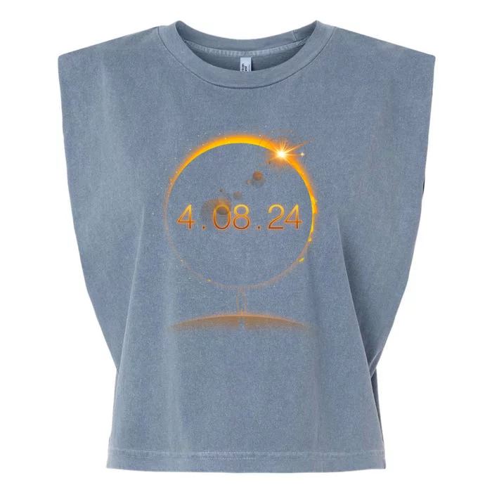 Total Solar Eclipse April 8 2024 Garment-Dyed Women's Muscle Tee