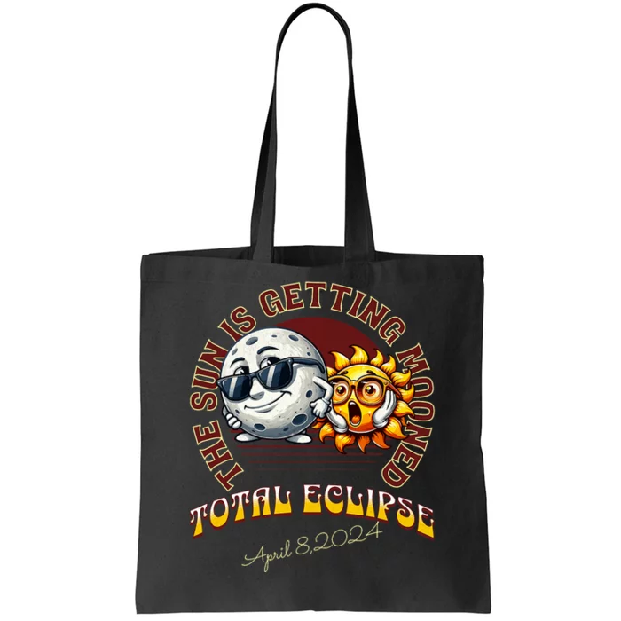 Total Solar Eclipse Chase 2024 Sun Is Getting Mooned Tote Bag