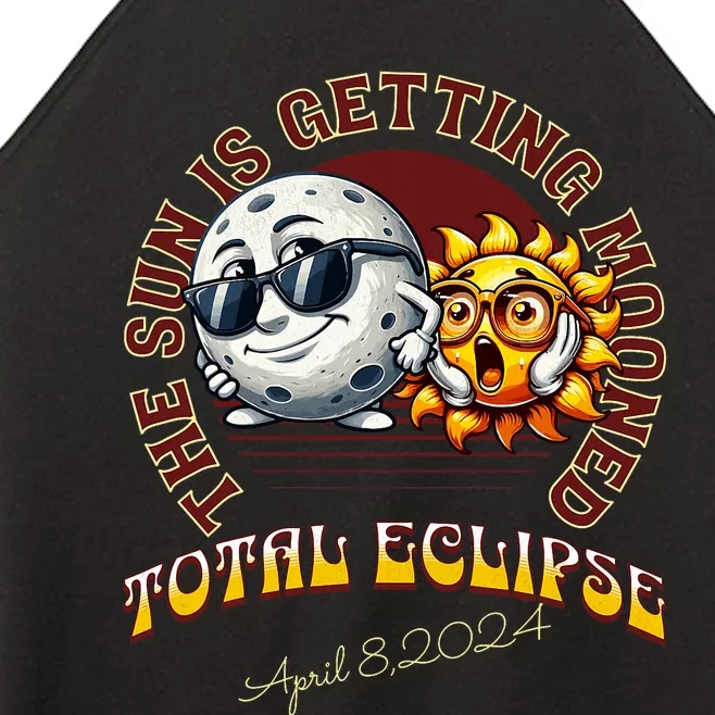 Total Solar Eclipse Chase 2024 Sun Is Getting Mooned Women’s Perfect Tri Rocker Tank