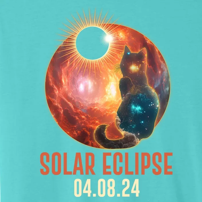 Total Solar Eclipse Galaxy Space Cat ChromaSoft Performance T-Shirt