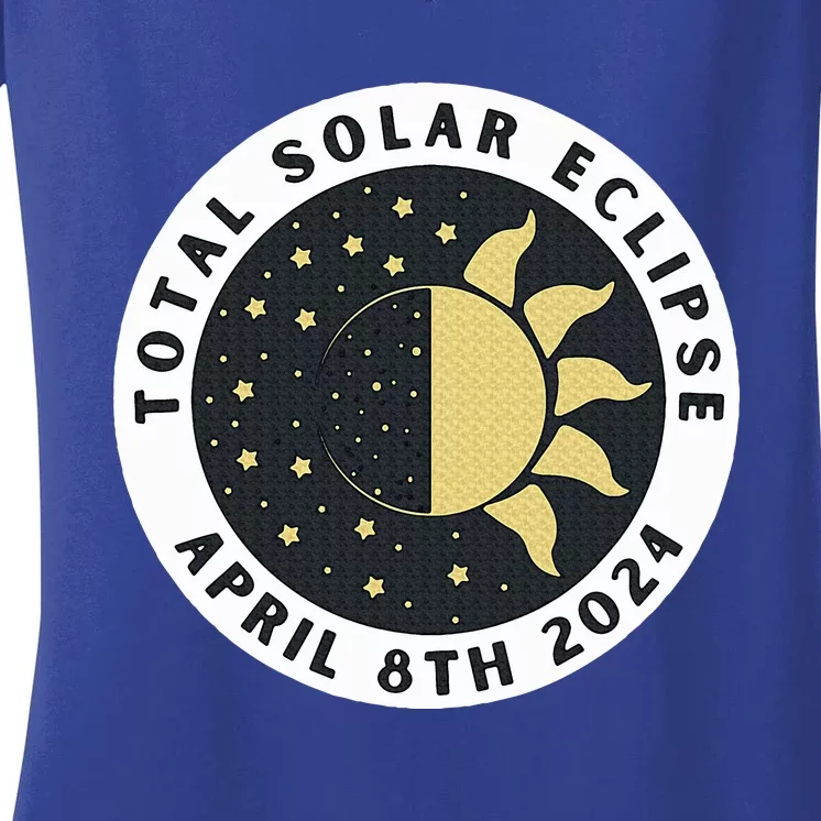 Total Solar Eclipse Women's V-Neck T-Shirt