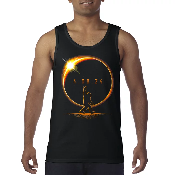 Total Solar Eclipse April 8 2024 Bigfoot Tank Top