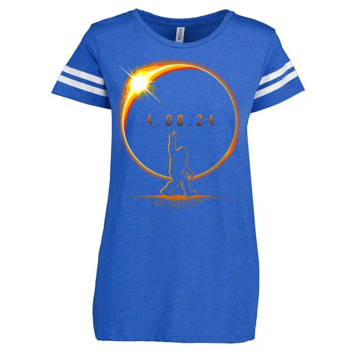 Total Solar Eclipse April 8 2024 Bigfoot Enza Ladies Jersey Football T-Shirt