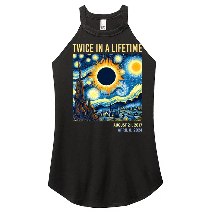 Total Solar Eclipse 2024 Twice In A Lifetime Women’s Perfect Tri Rocker Tank