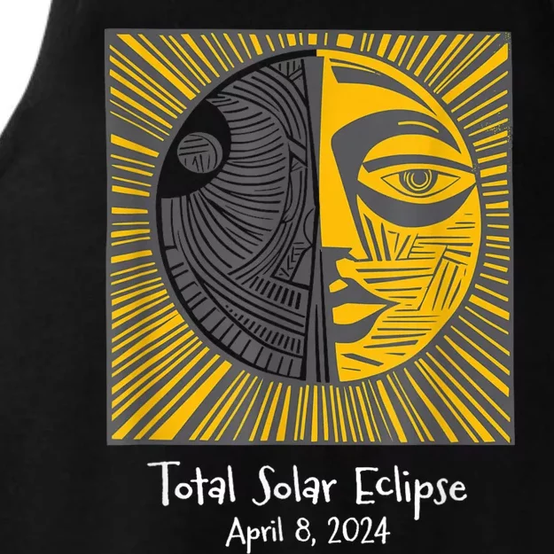 Total Solar Eclipse April 8 2024 Ladies Tri-Blend Wicking Tank