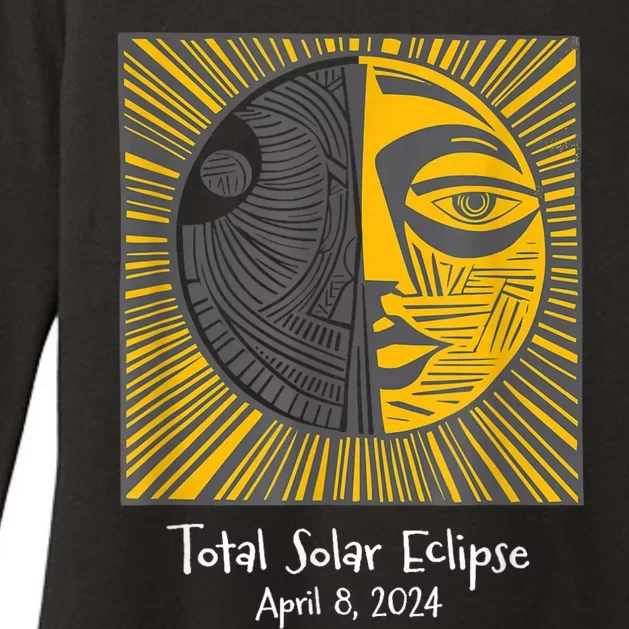 Total Solar Eclipse April 8 2024 Womens CVC Long Sleeve Shirt