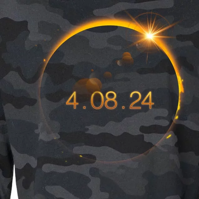 Total Solar Eclipse April 8 2024 Cropped Pullover Crew