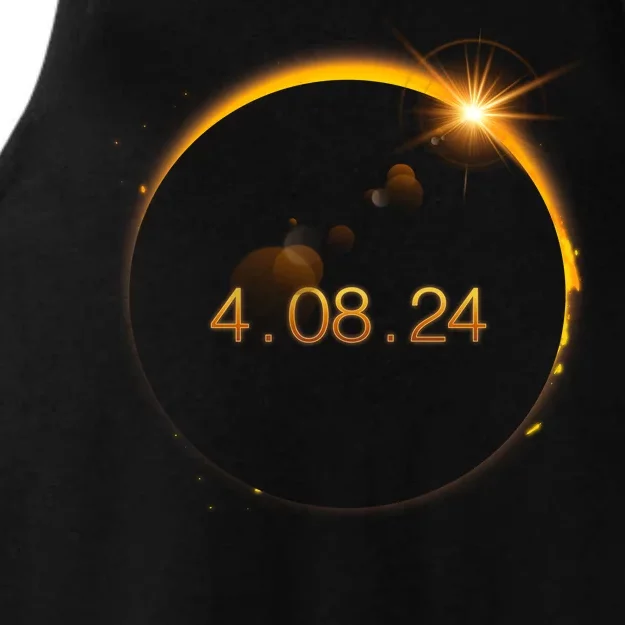 Total Solar Eclipse April 8 2024 Ladies Tri-Blend Wicking Tank