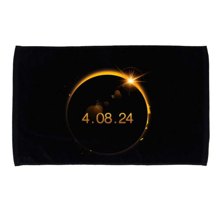 Total Solar Eclipse April 8 2024 Microfiber Hand Towel