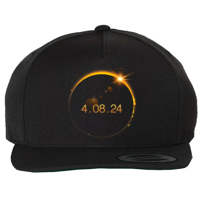 Total Solar Eclipse April 8 2024 Wool Snapback Cap