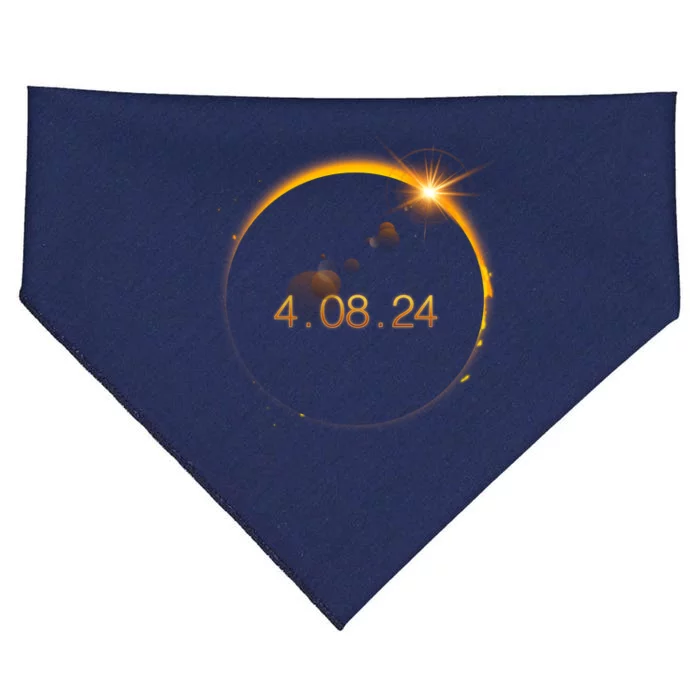 Total Solar Eclipse April 8 2024 USA-Made Doggie Bandana