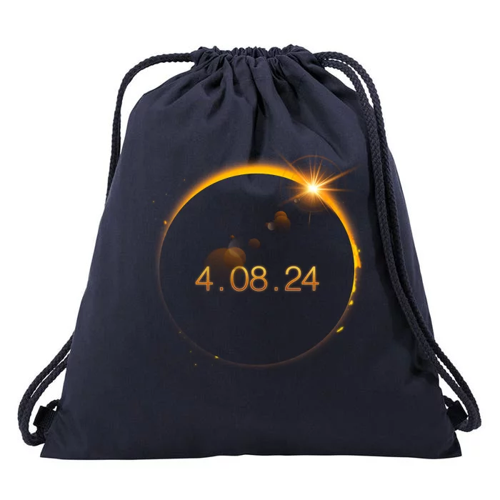 Total Solar Eclipse April 8 2024 Drawstring Bag