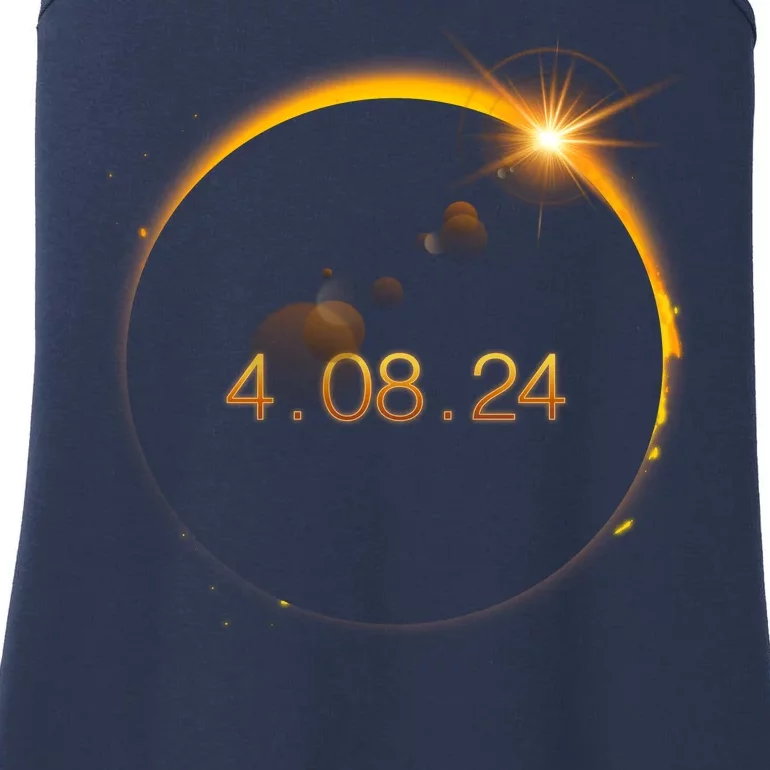 Total Solar Eclipse April 8 2024 Ladies Essential Tank