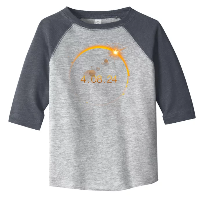 Total Solar Eclipse April 8 2024 Toddler Fine Jersey T-Shirt