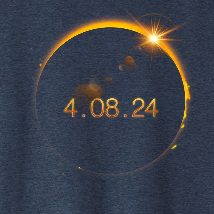 Total Solar Eclipse April 8 2024 Women's Crop Top Tee