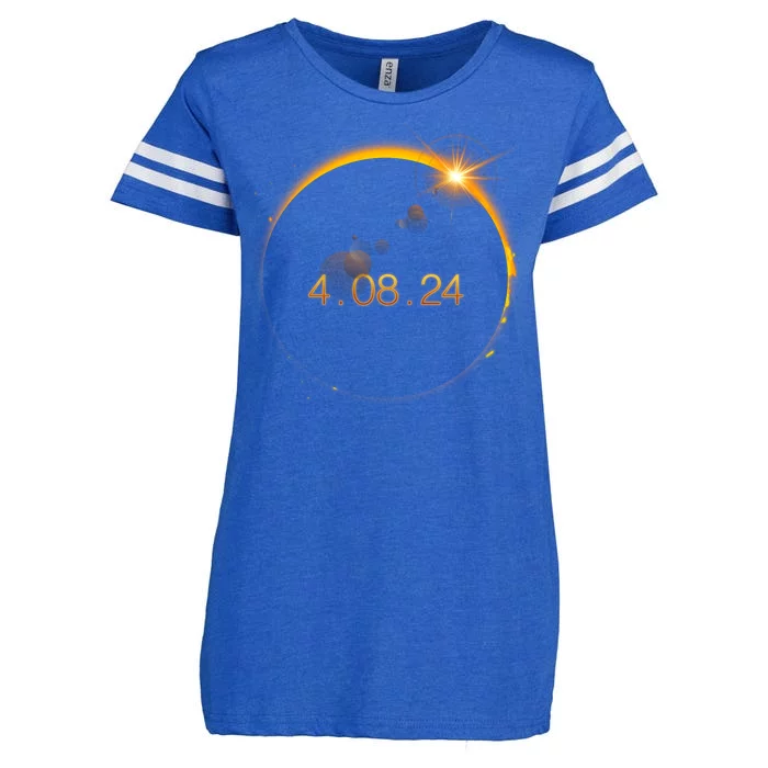 Total Solar Eclipse April 8 2024 Enza Ladies Jersey Football T-Shirt