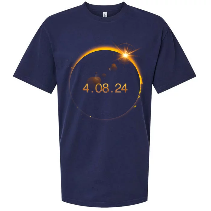 Total Solar Eclipse April 8 2024 Sueded Cloud Jersey T-Shirt