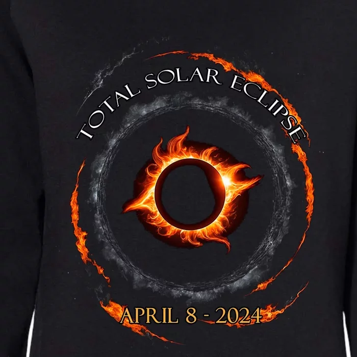 Total Solar Eclipse April 8 2024 Womens California Wash Sweatshirt