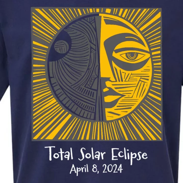 Total Solar Eclipse April 8 2024 Sueded Cloud Jersey T-Shirt