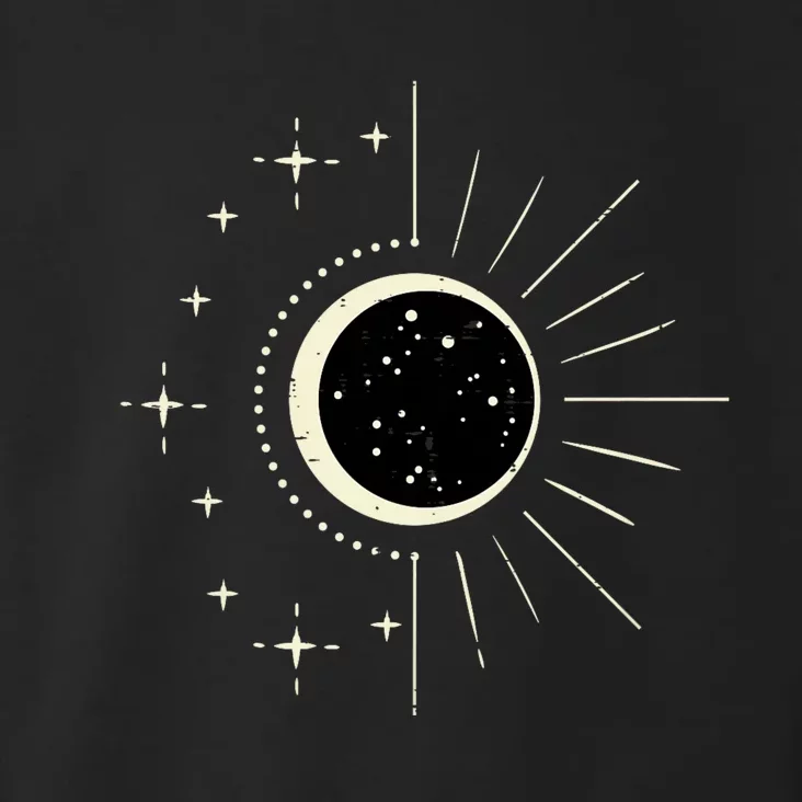 Total Solar Eclipse Moon Sun Stars April 8 2024 Toddler Hoodie