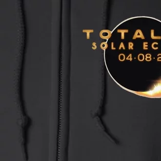 Total Solar Eclipse 04.08.2024 Totality Full Zip Hoodie