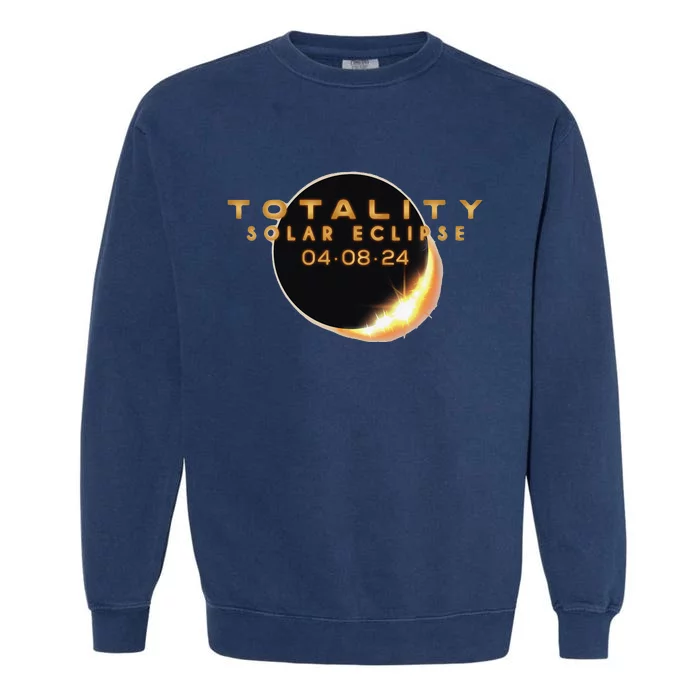 Total Solar Eclipse 04.08.2024 Totality Garment-Dyed Sweatshirt