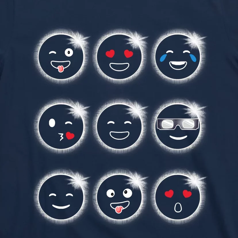 Total Solar Eclipse 04.08.2024 Silly Faces Funny T-Shirt